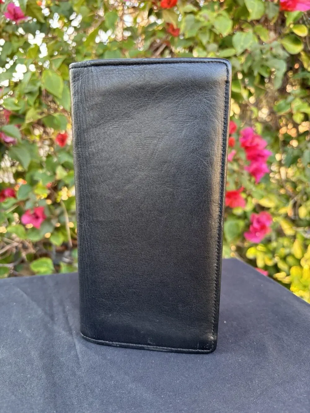 Louis Vuitton Shadow Brazza Long Bifold Monogram Unisex Wallet Black